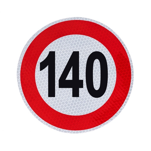 [A-VM150-140] Samolepka konštrukčnej rýchlosti 140 priemer 150mm