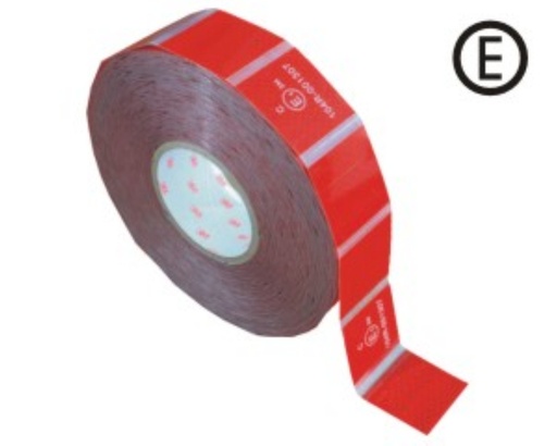 [A-RP66] Reflexná páska 3M UNI 957-72S ECE 104 na plachtu červená