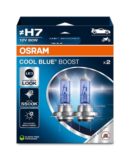 [62210CBB-2HB] 12V 80W PX26d COOL BLUE BOOST Box-02 Osram Ecopack