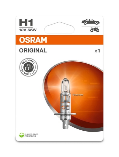 [64150-1BL] 12V 55W P14,5s H1 Osram Blister-01 Ecopack