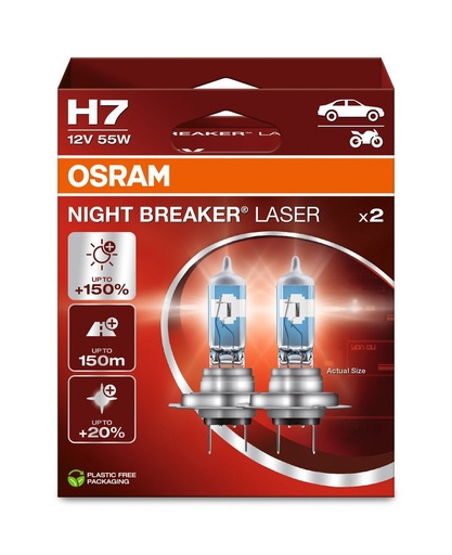 [64210NL-2HB] 12V 55W PX26d H7 NIGHT BREAKER LASER Box-02 Ecopack