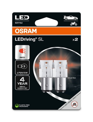 [7528DRP-2BL] 7528DRP-2BL 1,7W 12V BAY15D BLI2 OSRAM Ecopack