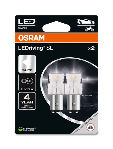 [7528DWP-2BL] 7528DWP-2BL 1,7W 12V BAY15D BLI2 OSRAM Ecopack