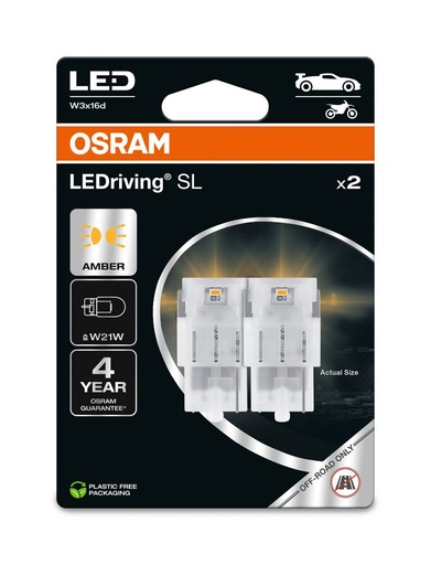 [7505DYP-2BL] 7505DYP-2BL 1,3W 12V W3X16D BLI2 OSRAM Ecopack