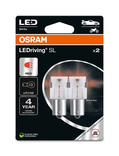 [7506DRP-2BL] 7506DRP-2BL 1,4W 12V BA15S BLI2 OSRAM Ecopack