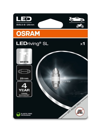 [6438DWP-1BL] 1W 12V SV8.5-8 Blister-01 OSRAM Ecopack