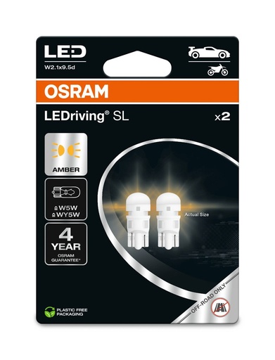 [2827DYP-2BL] 2827DYP-2BL 1W 12V W2,1X9,5D BLI2 OSRAM Ecopack
