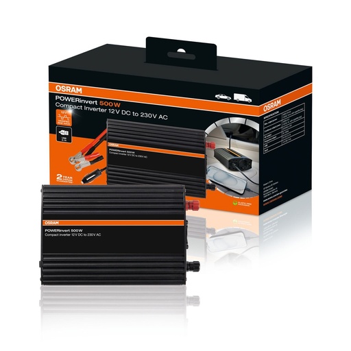 [OEINVU500] OSRAM Modified Sine Wave Inverter 12V DC 500W