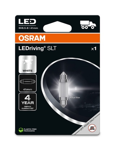 [6421DWP-1BL] 6421DWP-1BL 1W 24V 8.5-8 41mm BLI1 OSRAM Ecopack