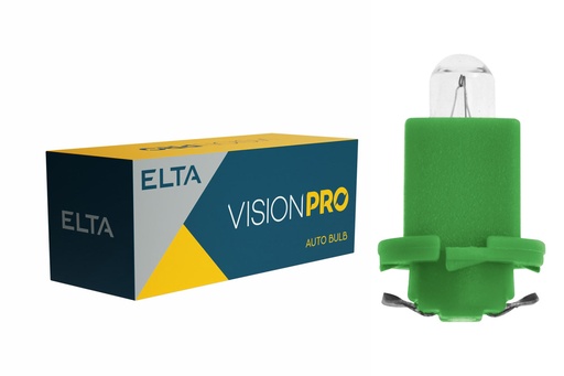 [EB0358TB] 12V 1,2W BAX zelená pätica 