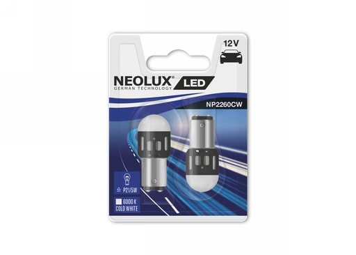 [NP2260CW-02B] 12V 1,2W BAY15d P21/5W NEOLUX LED Retrofits 