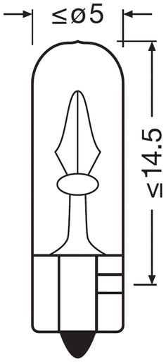 [N286] 12V 1,2W W2x4,6d 