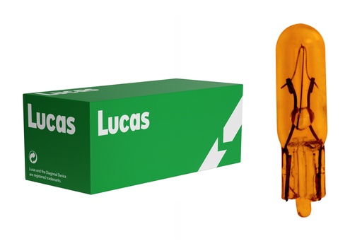 [LLB286AT] 12V 1,2W W2x4,6d W1,2W ambrová 