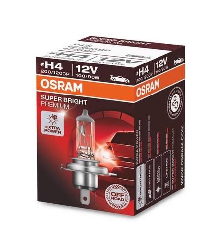 [62204SBP] 62204SBP Offroad Super Bright Premium 100/90W 12V (2 bulbs)