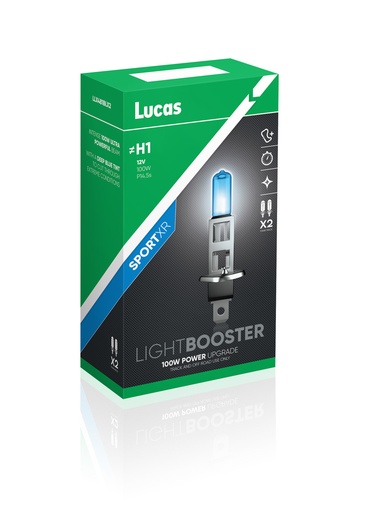 [LLX481BLX2] 12V 100W P14,5s (H1) LUCAS LIGHTBOOSTER SPORTXR  (BOX-02)