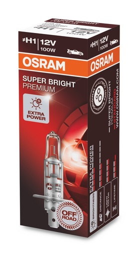 [62200SBP] 12V 100W P14,5s H1 SUPER BRIGHT PREMIUM 
