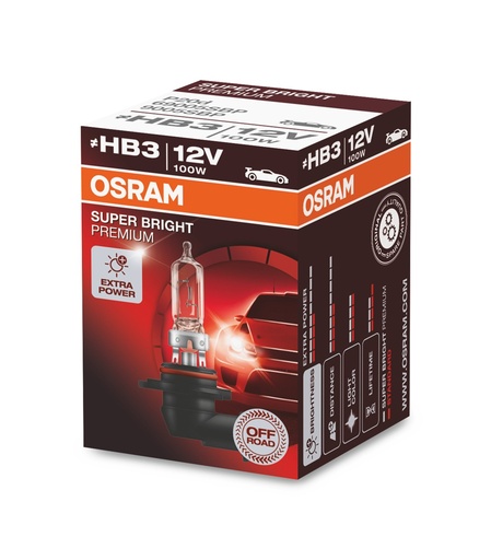 [69005SBP] 12V 100W P20d FS1 SUPER BRIGHT PREMIUM 