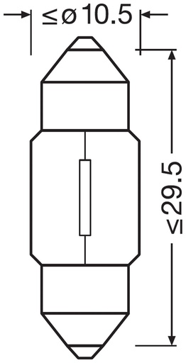 [N269] 12V 10W SV8,5-8 