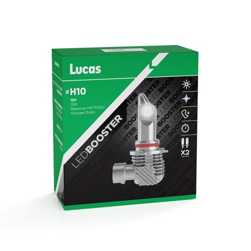 [LLB710LEDX2] 12V 15W 6500K PY20d (H10) LEDx2 Lucas