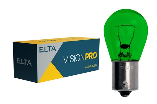 [EB0349TB] 12V 21W Ba15s Green VISION PRO