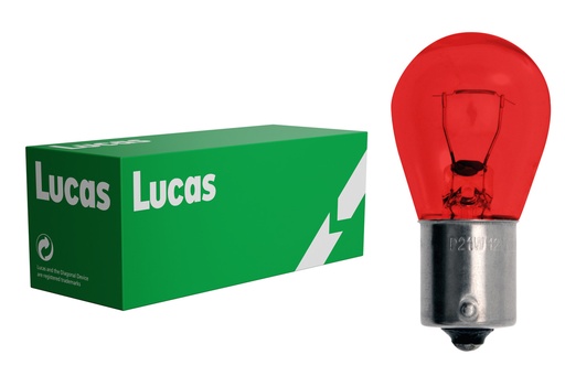 [LLB382RT] 12V 21W BA15s červená 