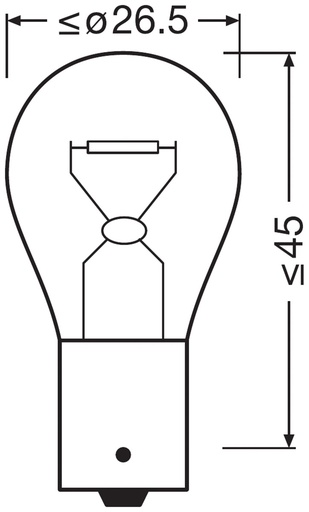 [N581] 12V 21W BAU15s PY21W 