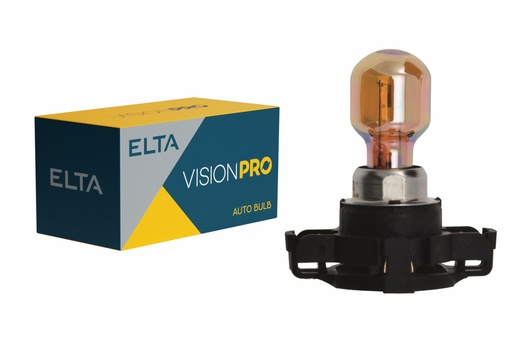 [EB0194SB] 12V 24W PGU20/4 PY24W Amber Chrome VISION PRO