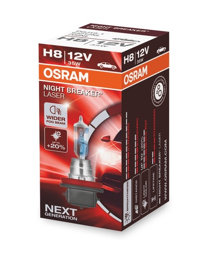 [64212NL] 12V 35W PGJ19-1 H8 NIGHT BREAKER® LASER