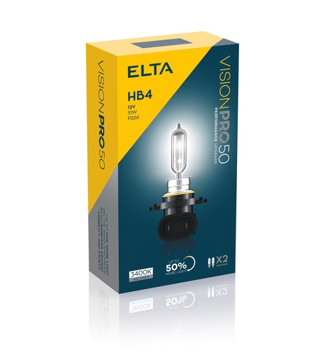 [EB3006TR] 12V 51W P22d HB4 VISION PRO 50 (BOX-02)
