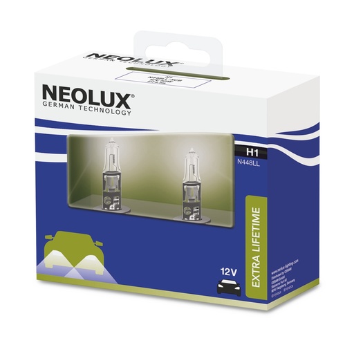 [N448LL-SCB] 12V 55W P14,5s H1 Neolux Extra Lifetime 2 pcs