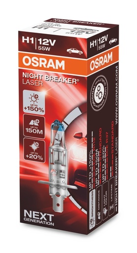 [64150NL] 12V 55W H1 NIGHT BREAKER® LASER