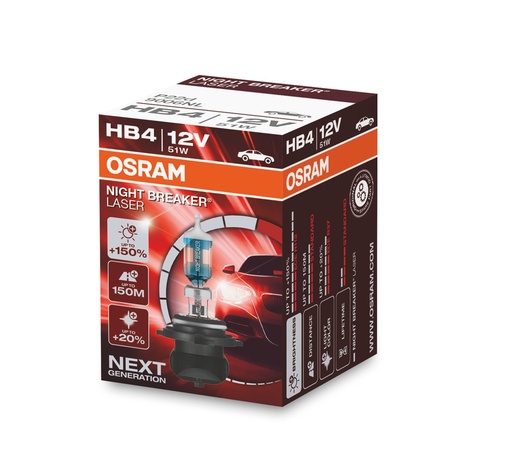 [9006NL] 12V 55W P22D HB4 NIGHT BREAKER® LASER