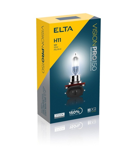 [EB6711TR] 12V 55W PGJ19-2 H11 VISION PRO 150 (BOX-02)