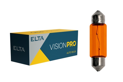 [EB0218TB] 12V 5W SV8,5-8 Amber (11x38mm) VISION PRO