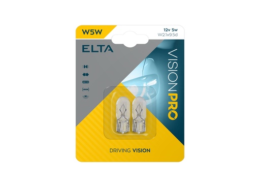 [EB0501TC] 12V 5W W2,1x9,5d  W5W Blister á2 VISION PRO