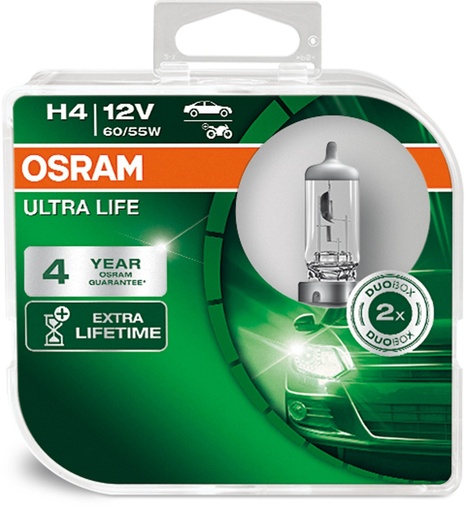[64193ULT-HCB] 12V 60/55W P43t H4 ULTRA LIFE Box-02 Dopredaj, náhrada 64193ULT-2HB