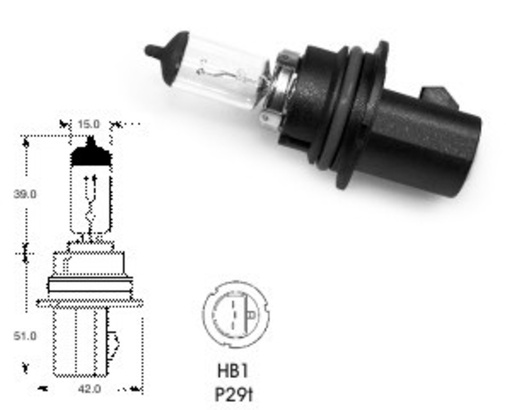 [LLB9004] 12V 65/45W P29t HB1 LUCAS