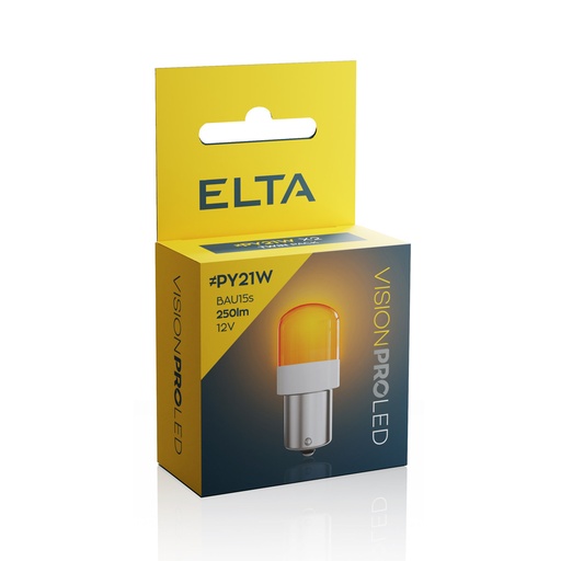 [EB8581TR] 12V 6W 4300K BAU15s (PY21W) x2 LED Elta