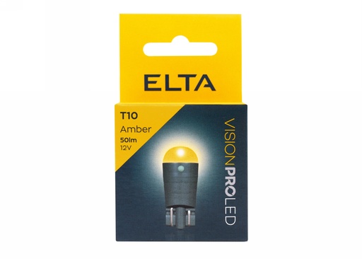 [EB8014TR] 12V T10 50lm LED ambrová (EB0498) Box-02 