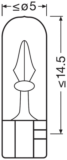 [N508] 24V 1,2W W2x4,6d 