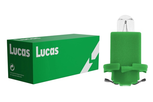 [LLB508TGNT] 24V 1,4W BAX LUCAS green