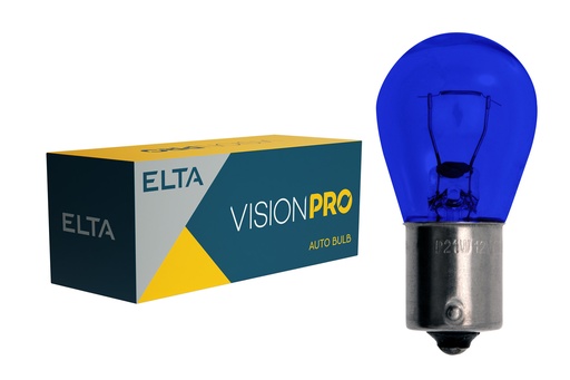 [EB0202TB] 24V 15W BA15s modrá 