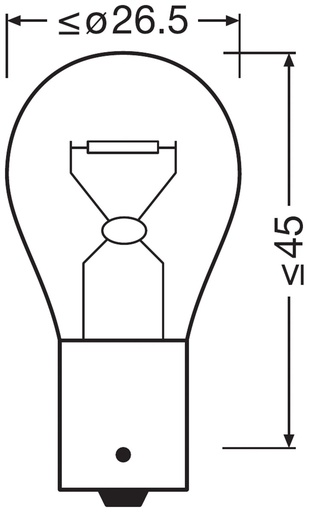 [N241] 24V 21W BA15s P21W 