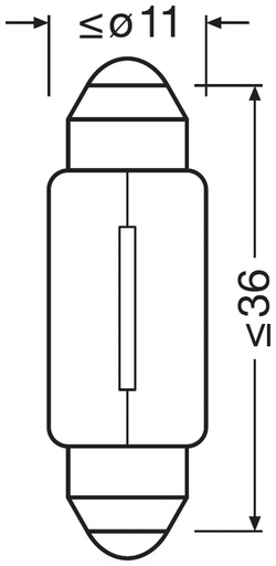 [N242] 24V 5W SV8,5-8 C5W 