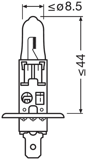 [N466] Neolux 24V 70W P14,5s H1