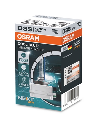 [66340CBN] 35W PK32D-5 OSRAM D3S XENARC® COOL BLUE® INTENSE (NEXTGEN)