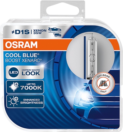 [66140CBB-HCB] 35W PK32 d-2 XENON - D1S XENARC COOL BLUE BOOST BOX Osram