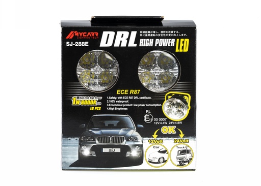 [A-DRL03] Denné svietenie 12/24V 4xLED - DOPREDAJ