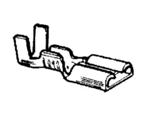 [BP1109] Female terminal 4,8mm / 0,3-1,0mm2 cab.