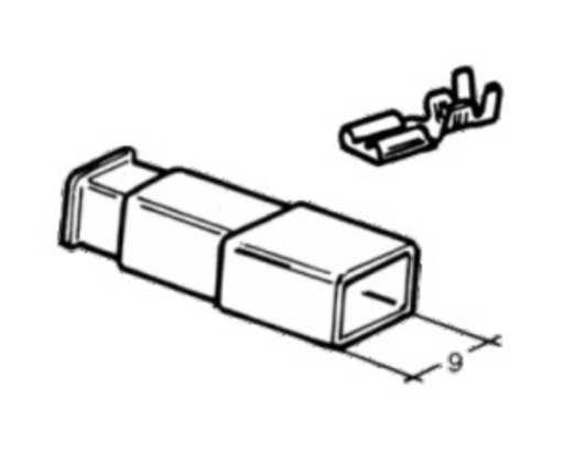 [MT4410076] Insul. term. cover 6,3mm - white